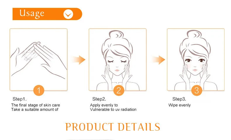 Facial Body Sunscreen Whitening Sun Cream Sunblock Skin Protective Cream Anti-Aging Oil-control Moisturizing SPF90 Face