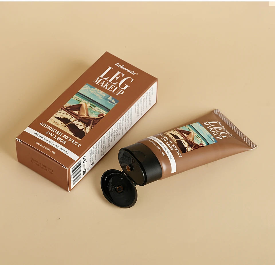 100ml Leg Makeup Long-lasting Waterproof And Anti-Transfer Concealer Even Skin Tone Wheat Tan Brown Liquid Foundation